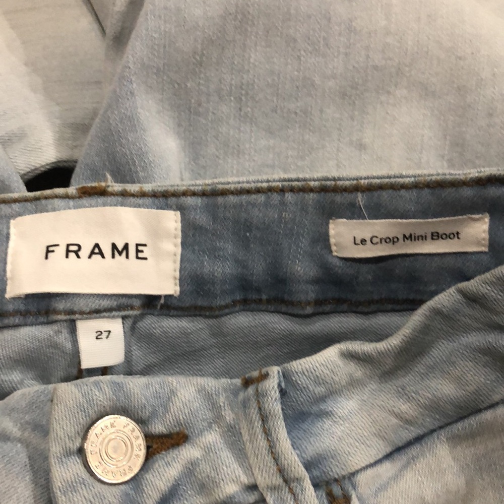 Frame Le Crop Mini Boot Jeans- Division Size 27 NWT - Picture 9 of 12